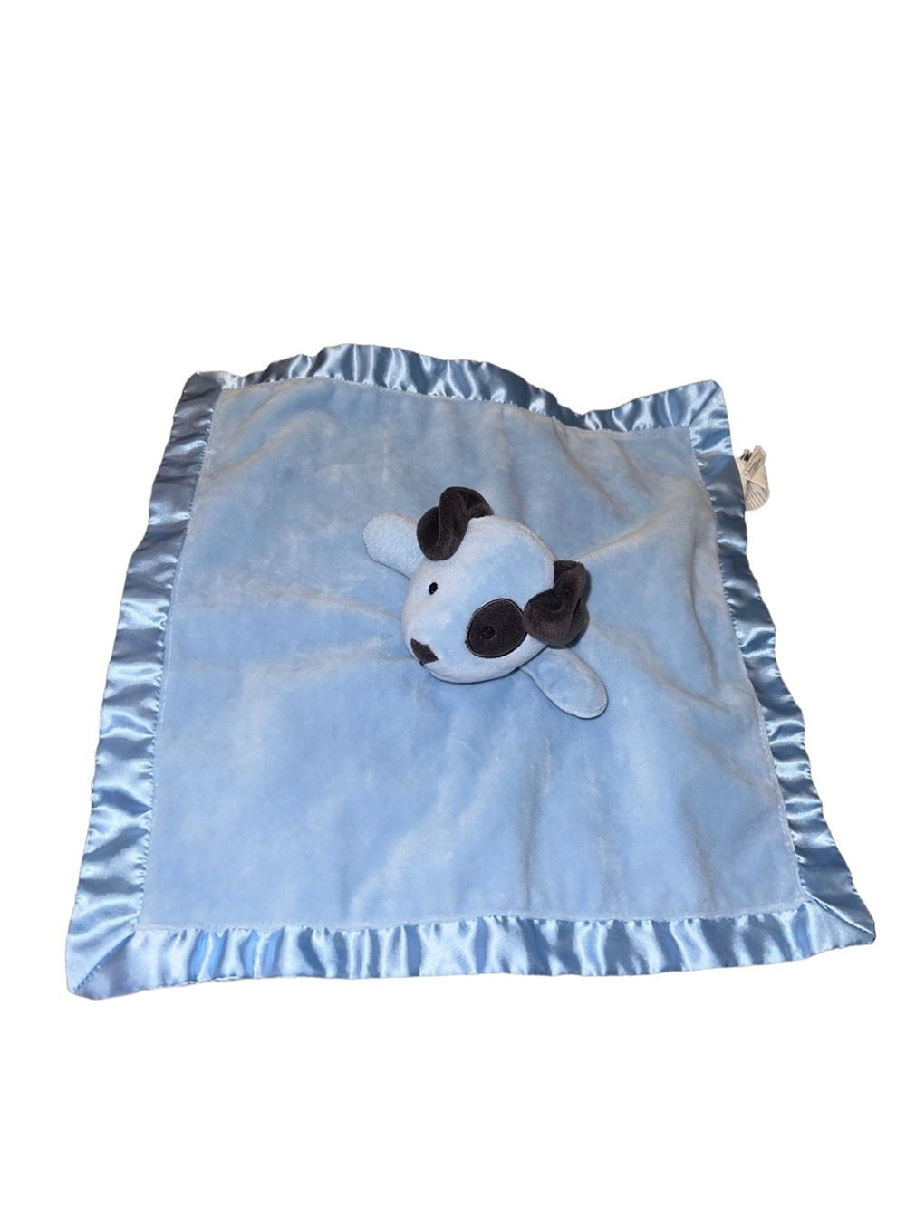 Stepping Stones Blue Puppy Dog  Patch Eye Security Blanket Baby Lovey